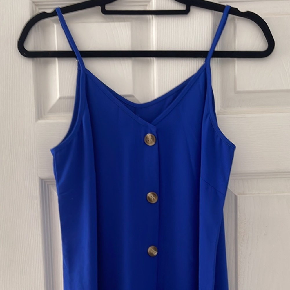 Blue tank top dress